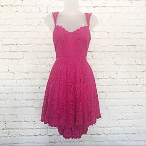 Open back Lace Overlay cocktail dress